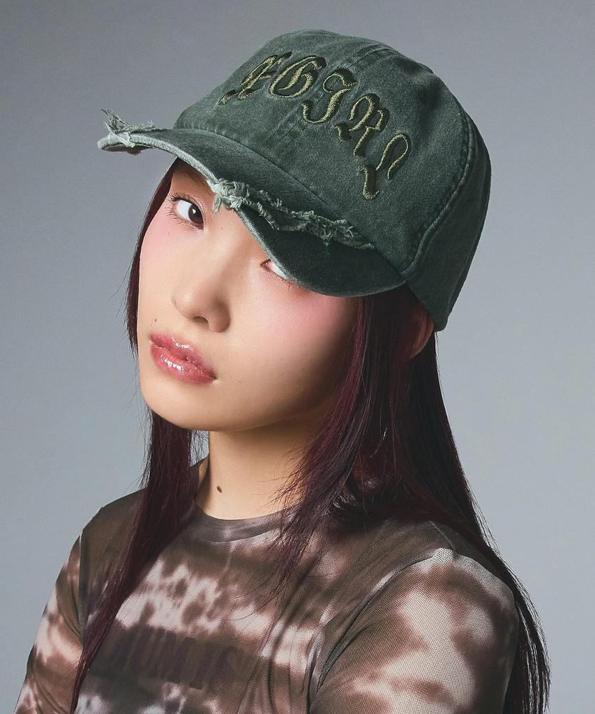 FADED 6PANEL CAP for OLIVE [X-girl] women,