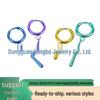 F136 Titanium Water Drop Pendant Earrings & G23 Titanium Anodized Hoop for Body Piercing