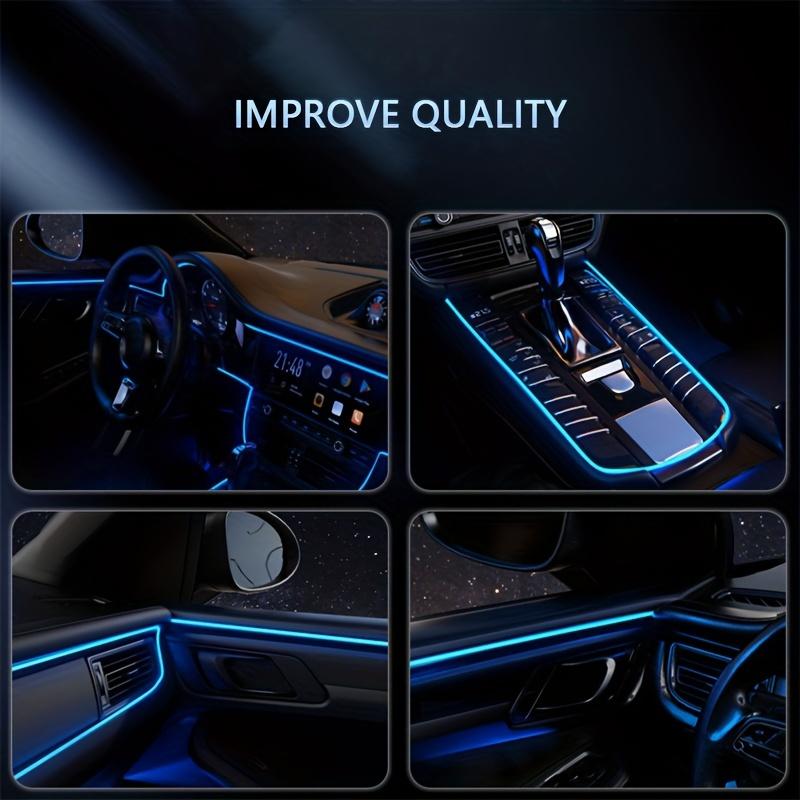 Car Led Strip Lights, Interior Lights, RGB 5 In 1 Ambient Lighting Kit, Led Light Bar for Car with Music Sync Function, USB Neon Light Accessories