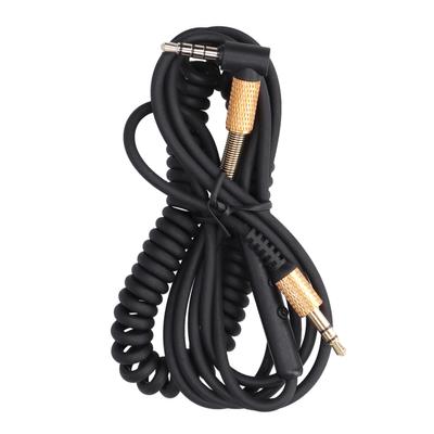 Sluchátkový spirálový kabel 3,5 mm o Náhradní kabel s ovládáním hlasitosti pro MajorMajor 2