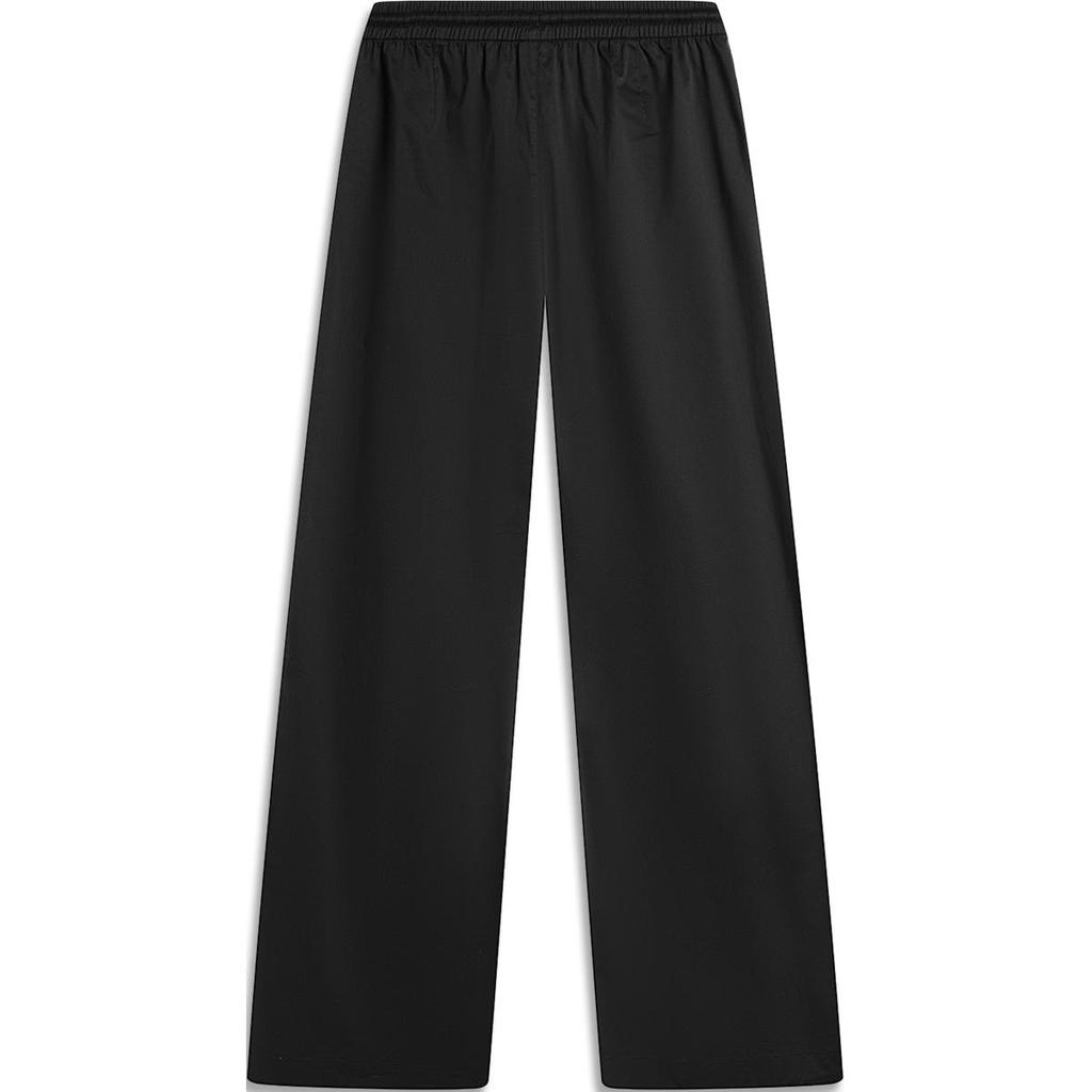 Li-Ning Sports Lifestyle Series Breathable Comfortable Sweat-Absorbing Straight-Leg Sports Pants Women Pants Black AKXU456-3