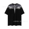Summer Men's and Women's Same Fashion Trend T-shirt Personalized Trend Wing Printing Comfortable and Simple