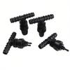 IBC Tank T-type Bulkhead Tee, Plastic Hose Barb Connector for Water Tank, Aquarium & Car Wash
