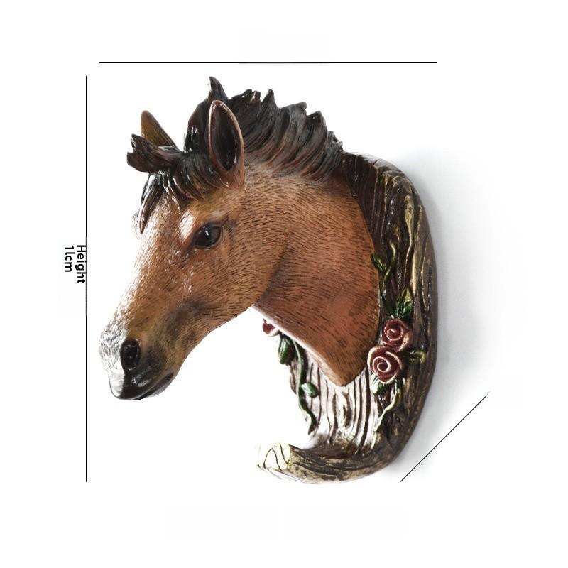 Wall Head Animal Hook Resin Decorative Hanger For Home Bedroom Office Decor