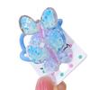 Leuchtende Farbe Glitzernde Schmetterling Haargummis für Kinder Frauen Haarband kleines Mädchen elastische Haargummis Pferdeschwanzhalter