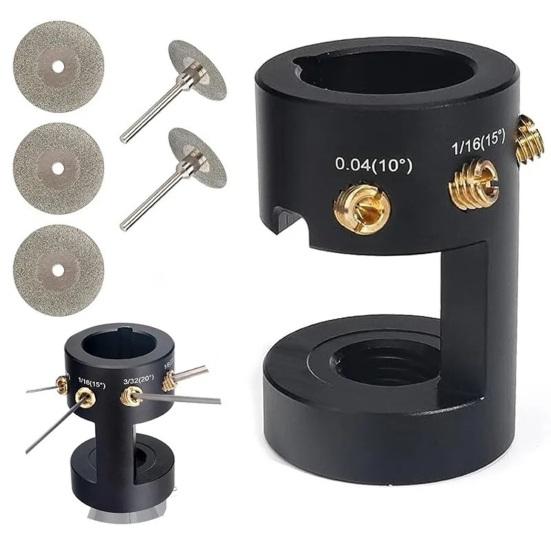 Electrode Sharpener Lightweight Aluminum TIG Tungsten Sharpener with Multi-Angle Grinding Tungsten Tip Sharpener Tool