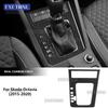 Soft Carbon Fiber for Skoda Octavia MK3 5E 2015 2016 2017 2018 2019 2020 Automatic Gear Shift Frame Trim Interior Accessories