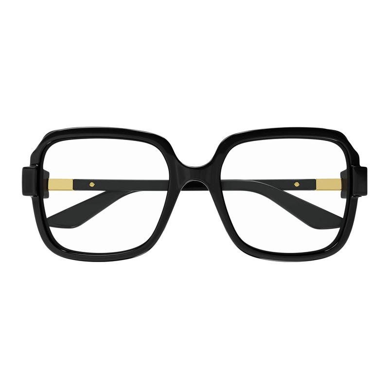 Gucci Temple logo versatile irregular optical frame men's black