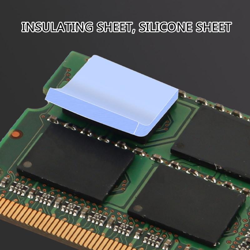 100Pcs/50pcs Silicone Thermal Conductive Pad, 12x12mm Heat Transfer Mats For Computer Components Cooling Heatsink