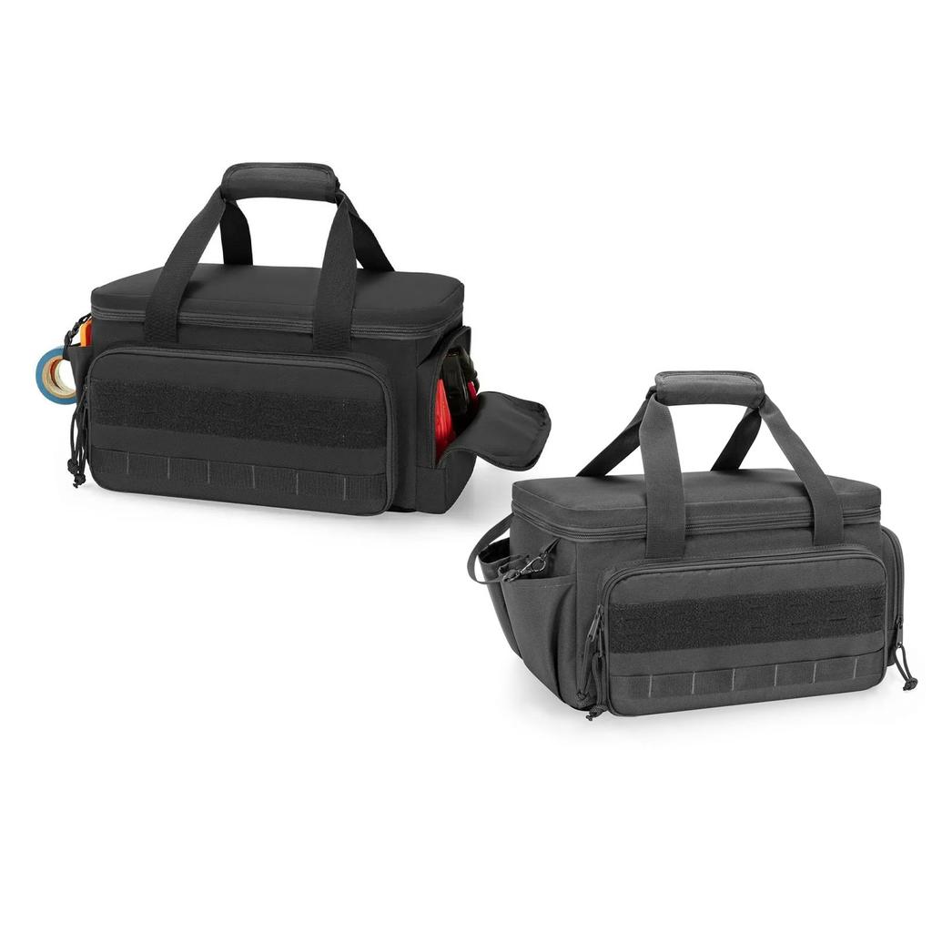 14 Inch Heavy Duty Tool Bag Storage Case Portable PU EVA Tool Organizer with Zip Pouch for Power Tools Accessories