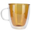 2Layer Cylindrical Coffee Cup HeatResistant Transparent Milk Mug for Home School Office