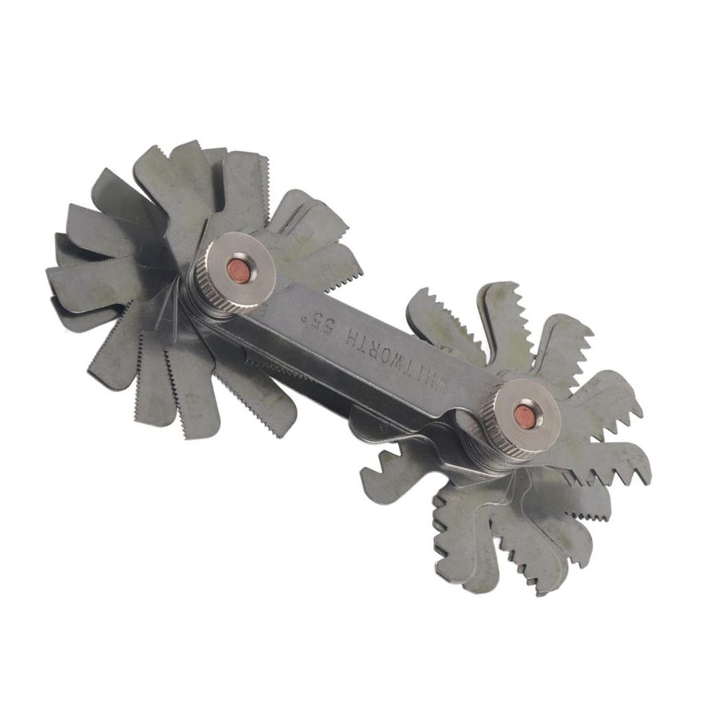 52Pcs Stainless Thread Plug Gage 60 and 55 Degree Screw Pitch Measuring Tool (Metric&Imper)