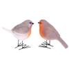 2PCS Simulation Resin Bird Decor Animal Indoor Outdoor Garden Art Craft Ornaments