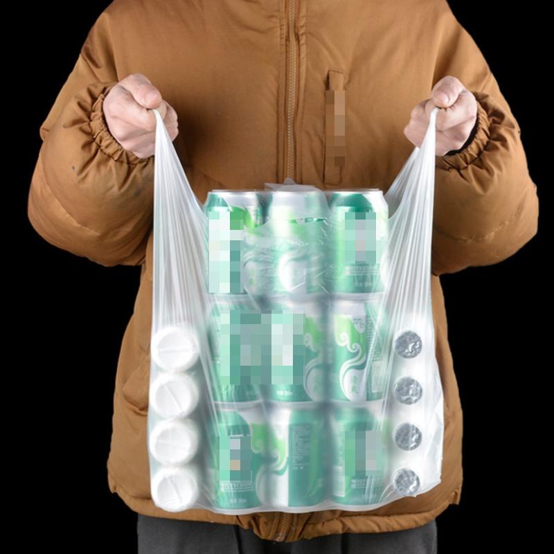 Environmentally Friendly PE White Plastic Bag Food Grade Fruit Bags Convenient Food Grade Disposable Packaging Bag for Household and Commercial Use