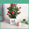 Camellia Sasanqua Artificial Plant With Plastic Construction For Home Decor And Gift