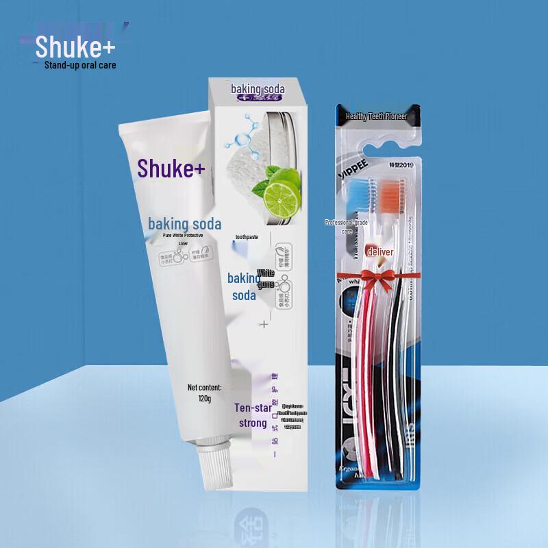 

Shuke Whitening Baking Soda Toothpaste & Toothbrush Set