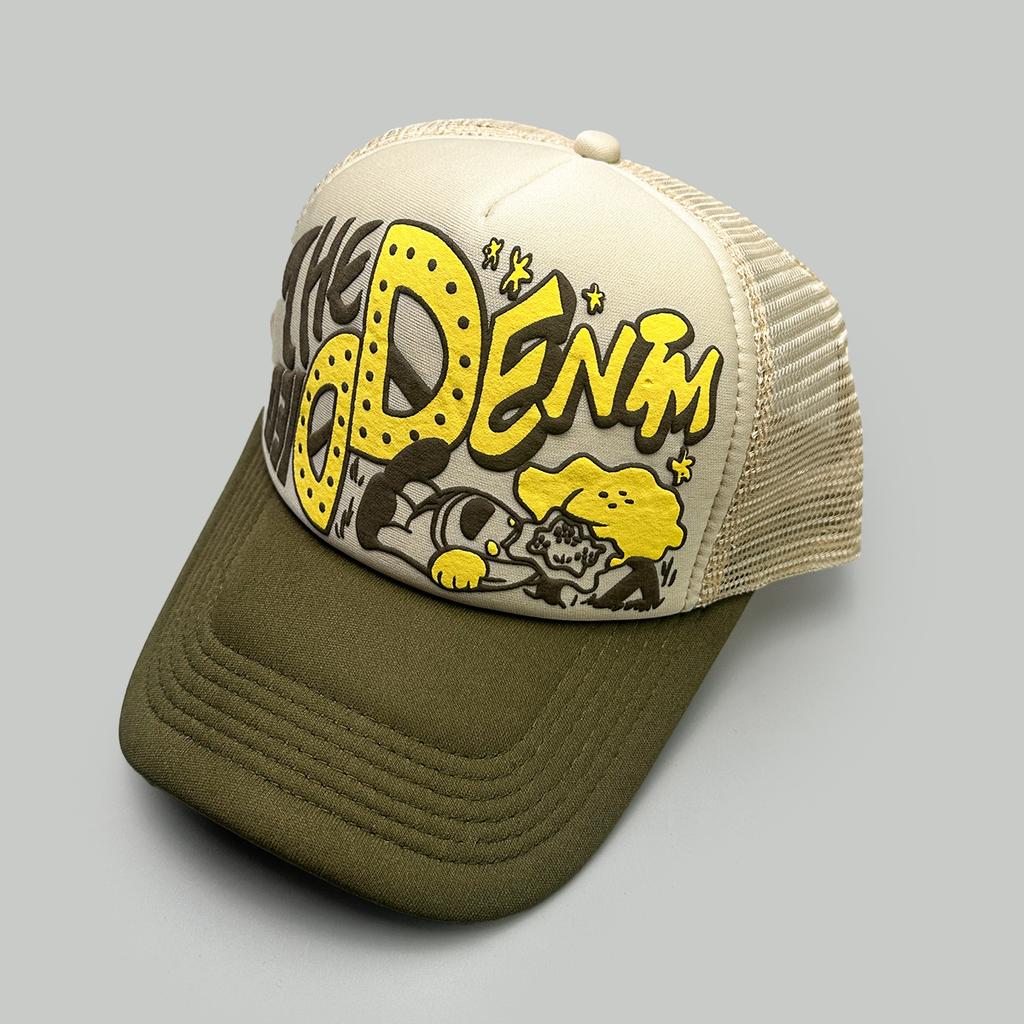 New Unisex Interesting 3D Printed Letter Baseball Hats Sunshade Cartoon Breathable Color Block Trucker Caps Mesh Versatile ins