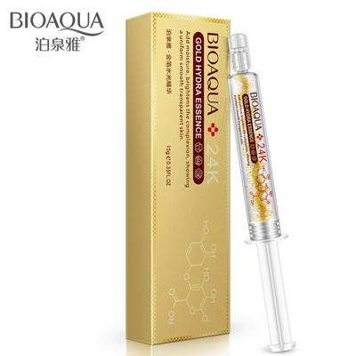 24k Gold Foil Water Light Needle Essence Collagen Smear Hyaluronic Acid Moisturizing Face Serum Skin Care 10ml