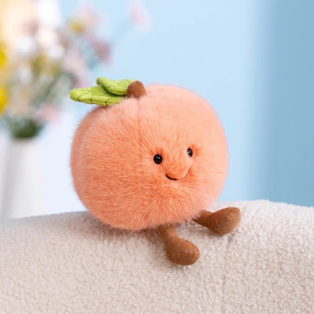 Juguete de Peluche Blando de Fruta Relleno Tomate Manzana Pera Melocotón Almohada de Peluche Suave Comida de Peluche Peluche Regalo de Cumpleaños para Niños