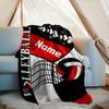 Volleyball Outdoor Customize Your Name Blanket Comfortable Soft Lightweight Allseason Multipurpose Blanket For Travel Camping Picnics Sofa Office Bed