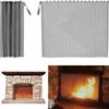 2-Pack Fireplace Mesh Screen Curtain,Heavy-Duty Spark Guard Panel for Fireplace & Fire Pit Protection