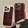 Pouzdro na telefon Vintage červený vzorovaný koberec Design Pro Xiaomi Redmi Note 14 13 Pro Plus 5G 12 11 10 Pro 4G 13 14C 13C 12C Měkký kryt