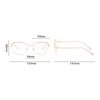 New Cat Eye Diamond Metal Glasses Frame Myopia Frames Optical Eye Glasses Fashionable Elegant Anti Blue Light Flat Glasses