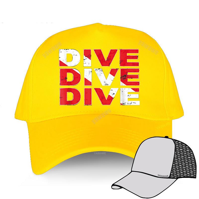 

Новое поступление однотонных бейсболок для мужчин, летние дышащие кепки для гольфа DIVE - Diver Flag Teens Fashion Brand Cap женские шляпы для отдыха Adjustable