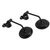 2 Pcs Motorcycle Rear View Mirrors Round 360 Degree Adjustable Handlebar Mirror Replacement for Ranger Stick King GN