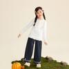 Girls' Antibacterial Long-Sleeve Pullover T-Shirt