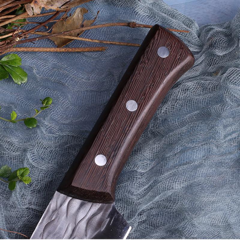 Kitchen Knives Forged Chef Cleaver Butcher Meat Fish Fruit Filleting Cutter Sushi Slicing Utility Knife with Wenge Handle
