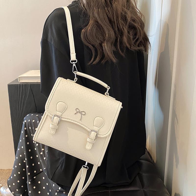 

2024 новый рюкзак женский нишевый дизайн рюкзак sense модный универсальный студенческий школьный рюкзак портативная сумка через плечо белый