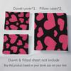 Bed Three-Piece Love Printing Quilt Cover Skin-Friendly Abrasive Pillowcase Quilt Cover 3-Piece Home Textile Products