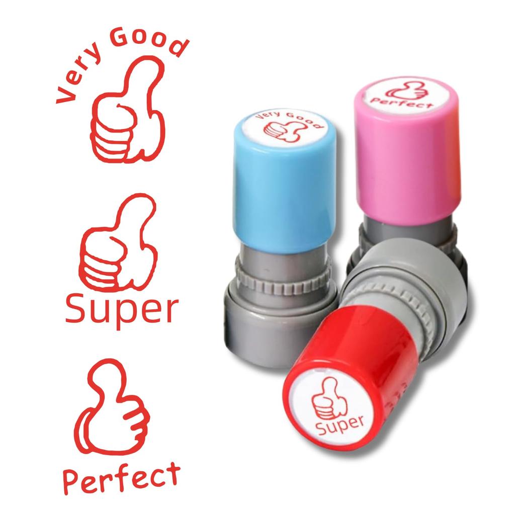 HAPPY SUGAR Cute Reward Reward Good Funny Set of 3 Stamps, Stamps, Planner, Like, Job, Stamps, 20mm,