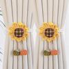 2PCS Curtain Holder Sunflower Curtain Tieback Cute Curtain Buckle Curtains Rope Holder  Home Decor