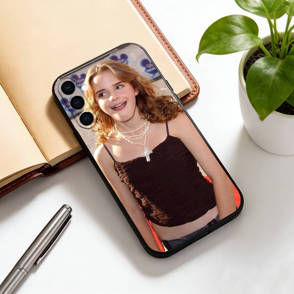 Emma Watson Phone Case Black Silicone Soft For Samsung Galaxy A73,A72,A71,A70,A53,A52,A51
