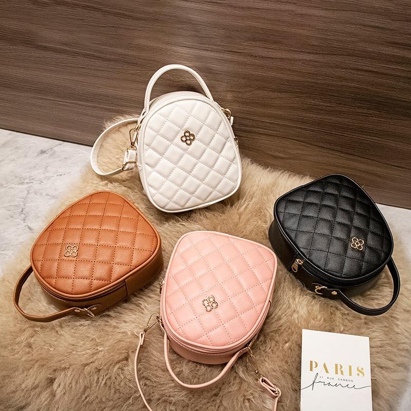 Trendy Women's Bag Mini Portable Oblique Span Bag, Simple and Fashionable Diamond Embroidery