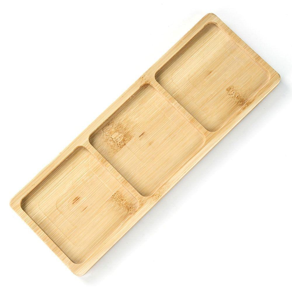 Five-pointed Star Flowerpot Tray Bamboo Wood Planter Stander Base Gift Succulents Bonsai Holder