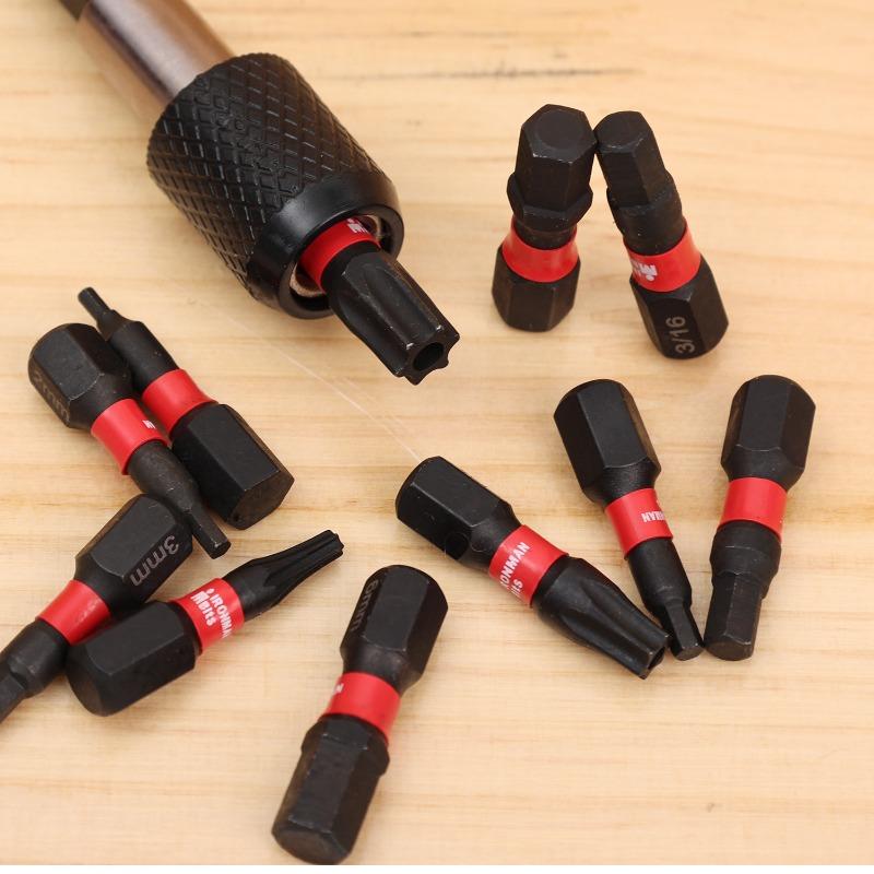 10PCS Magnetic Hex Bits Set Universal Square Screwdriver Kit Tough Alloy Steel Magnetic Head Tools Household Workshop DIY Repair