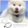 Pet Collar Colored Collar Cat Dog Bell Necklace Adjustable Dog Collar Soft and Comfortable