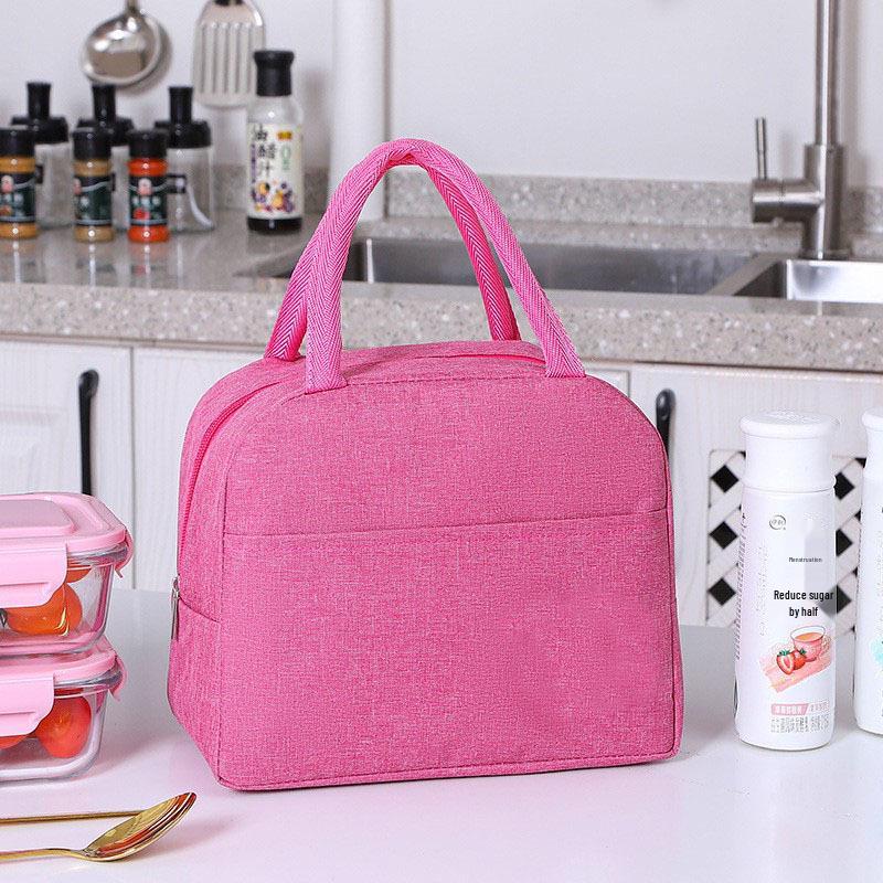Large Capacity Insulated Lunch Tote - Durable Aluminum Foil Bento Bag for Office Workers