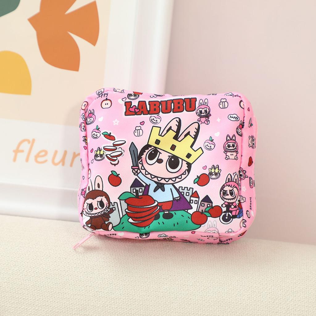 Labubu Cute Girl Portable Bag for Cosmetics Storage
