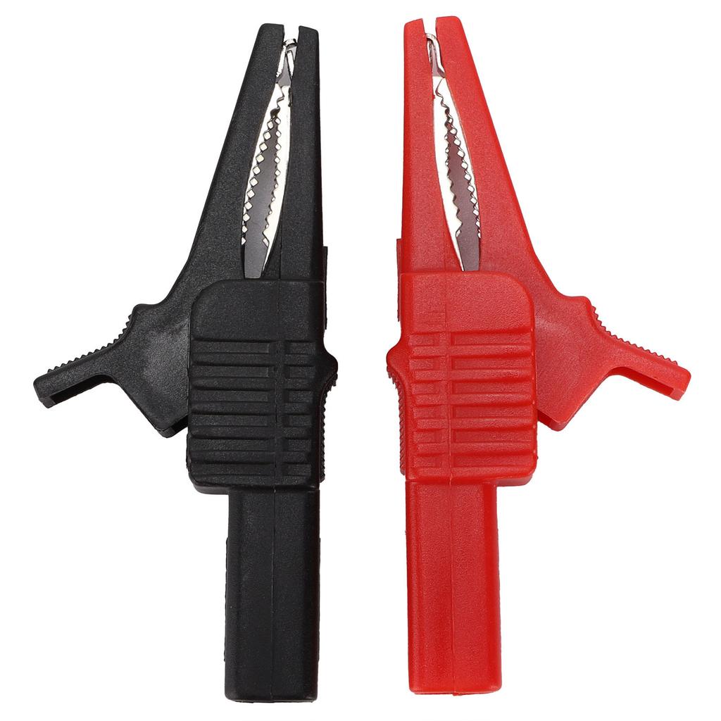 2PCS U08 4mm Brass Insulated Crocodilian Clip Electrical Test Clamp 32A1000V Test Equipment Parts
