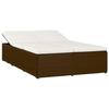 Chaise longue convertible - VIDAXL - Marron - Résine tressée - Dossier réglable - 2 en 1