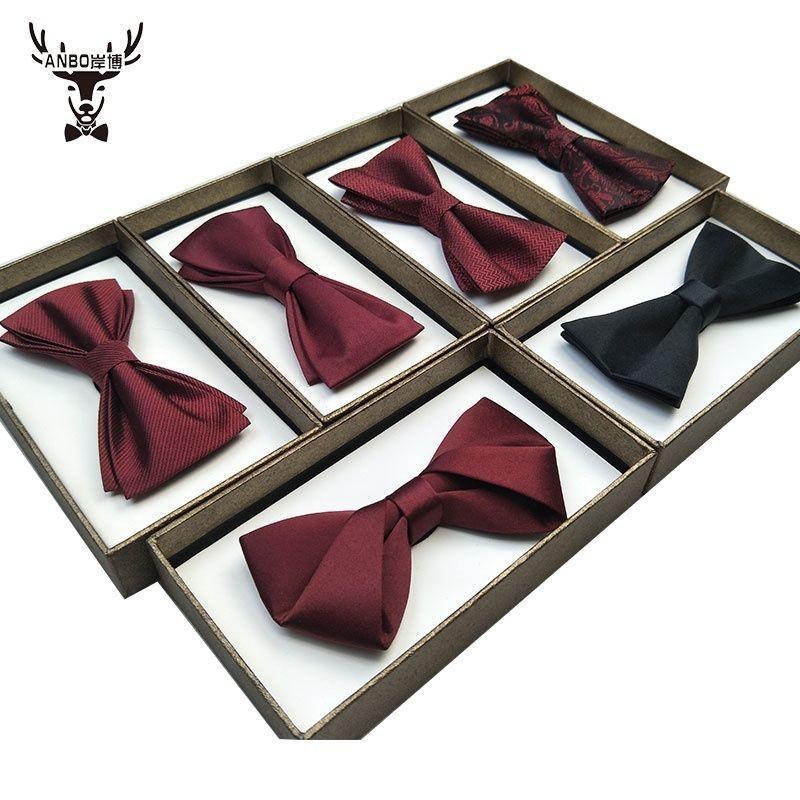 Classic Mens Wedding Bow Tie With Satin Finish For Grooms And Groomsmen