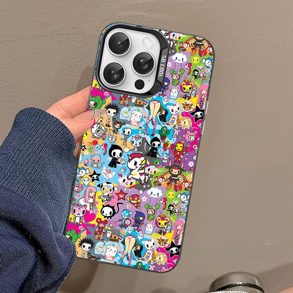 Japan Cute T-Tokidoki Phone Case For IPhone 16 15 14 13 12 11 Pro Max 17 Plus Colorful Cover