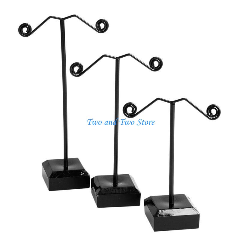 HX6F 3Pcs Earrings Shelf Fashion Stand Holder Jewelry Display Rack Acrylic CN