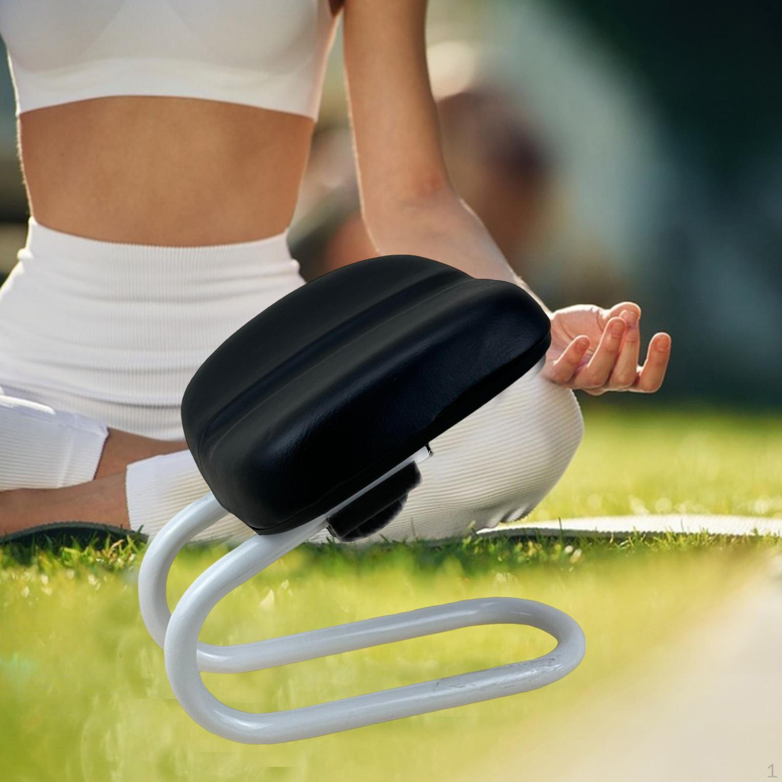 

Скамья для медитации на коленях, регулируемый переносной удобный стул для молитвы чёрный