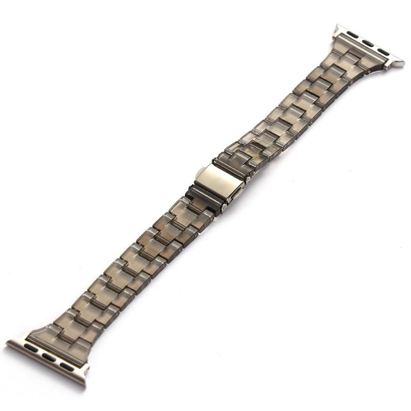 Resin Band for Apple Watch Series 10 46mm/Ultra 2 Ultra 49mm/Series 9 8 7 45mm/6 5 4 SE (2023) SE (2022) SE 44mm/3 2 1 42mm Jelly Watch Strap