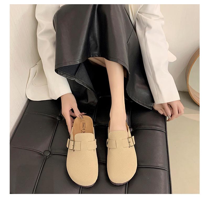 Women's 4.5cm Birkenstock Spring 2025 Closed-Toe Thick-Soled Mule Sandals Suitable for Outdoor and Leisure Activities